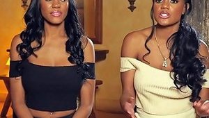 Ebony Twins Take Off Their Clothes And Pose In The Garden Any Porn