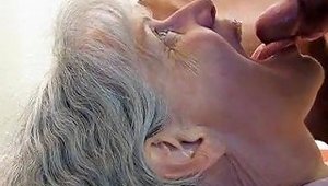 Grey Haired Granny Blowjob And Cum In Her Mouth Porn 80